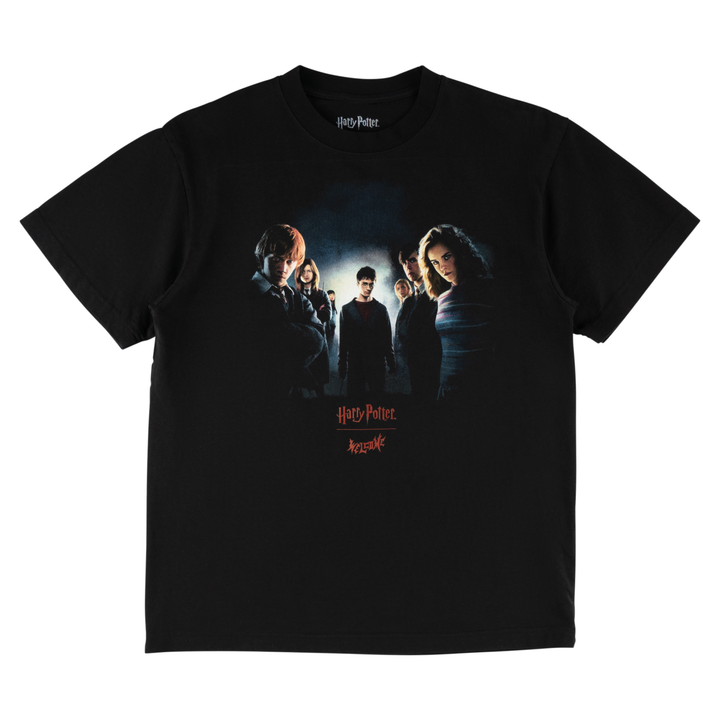 Harry Potter x Welcome Army Boxy Garment Dyed Tee Black