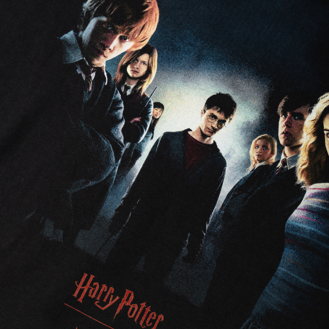 Harry Potter x Welcome Army Boxy Garment Dyed Tee Black