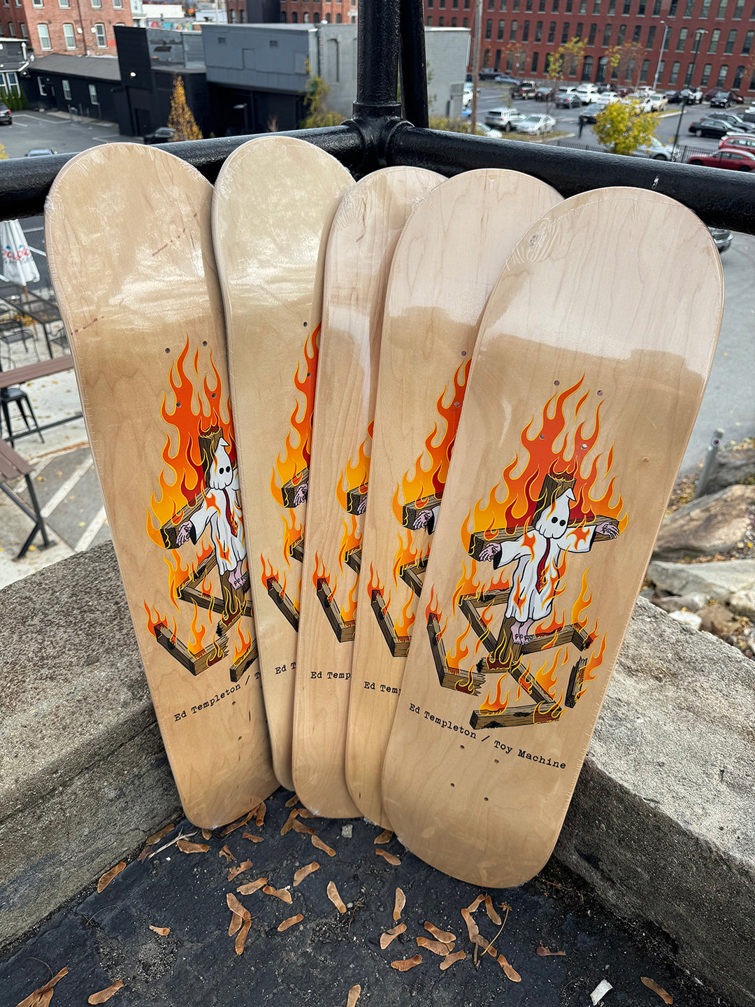 Toy Machine Ed Templeton Charred Cross Deck 8.5"