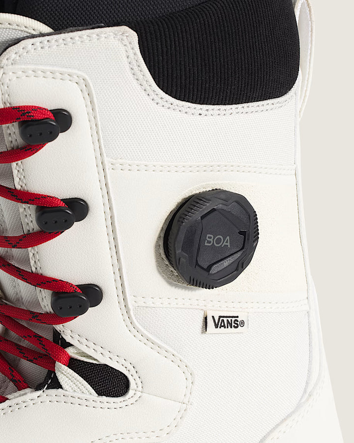 Vans Invado OG Snowboard Boots Marshmallow/Racing Red