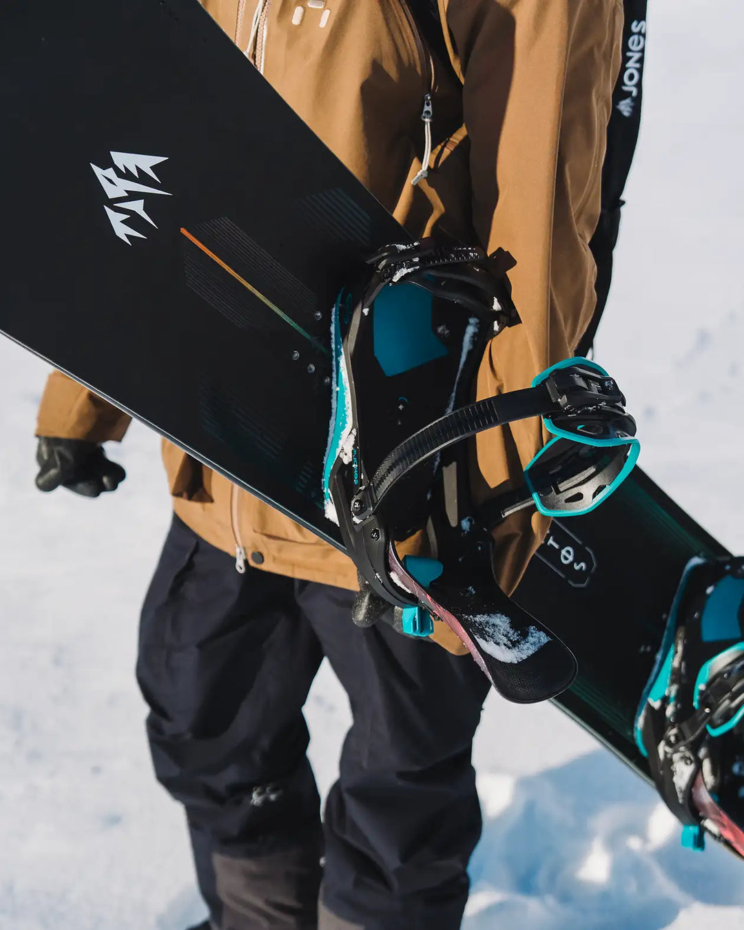 Jones Mercury FASE® Snowboard Binding Blue Art