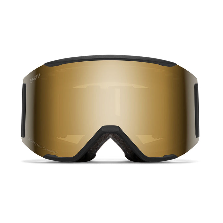 Smith Squad MAG Snowboard Goggles Black/ChromaPop Sun Black Gold Mirror