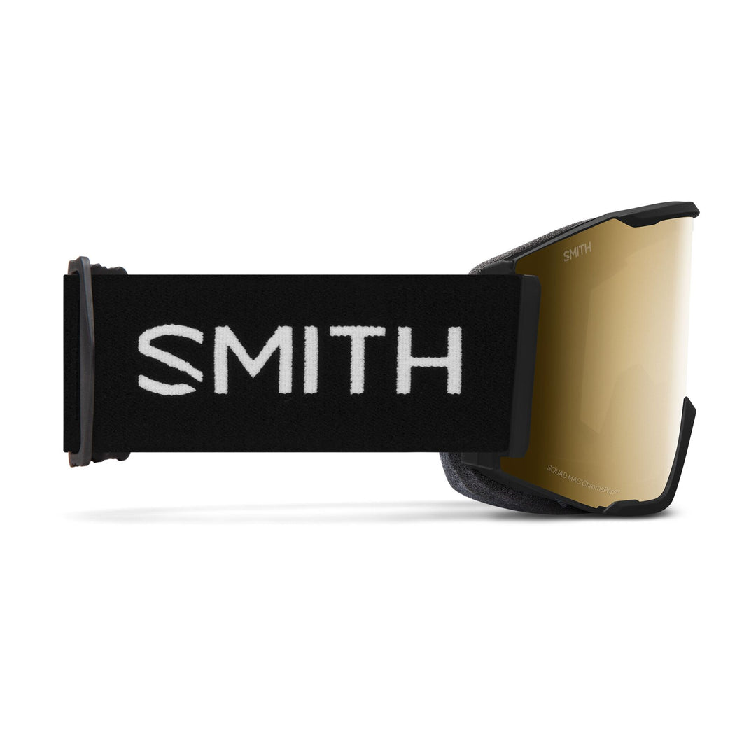 Smith Squad MAG Snowboard Goggles Black/ChromaPop Sun Black Gold Mirror