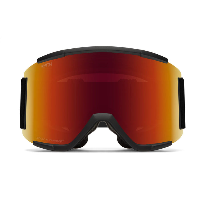 Smith Squad XL Snowboard Goggles Black/ChromaPop Sun Red Mirror