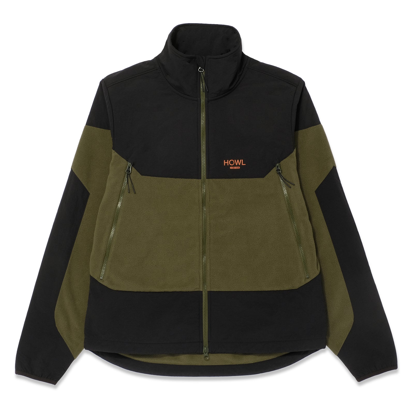 Howl Zip Polar Fleece Jacket Army – Eastern Boarder