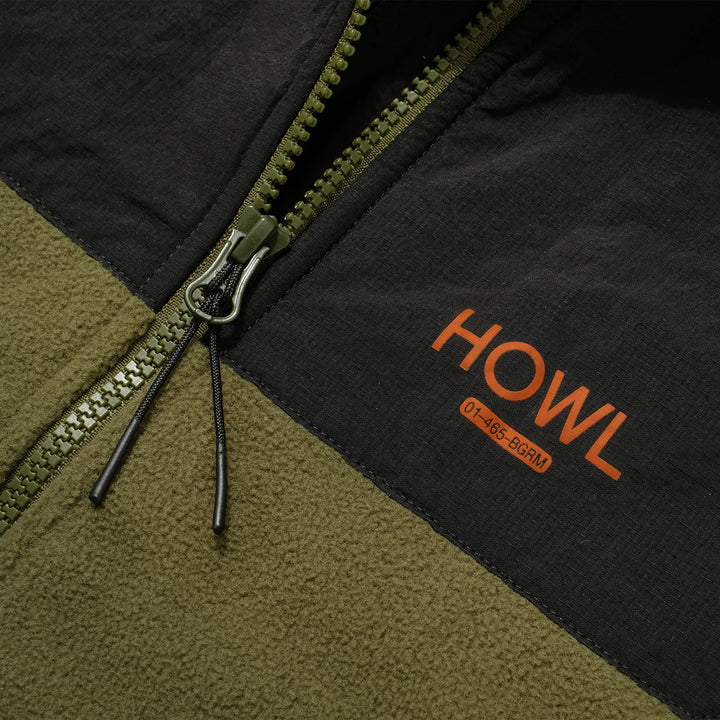 Howl Zip Polar Fleece Jacket Army