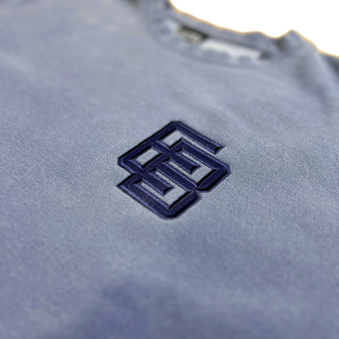 Eastern Boarder Kilgore Crewneck Pigment Dyed Slate Blue