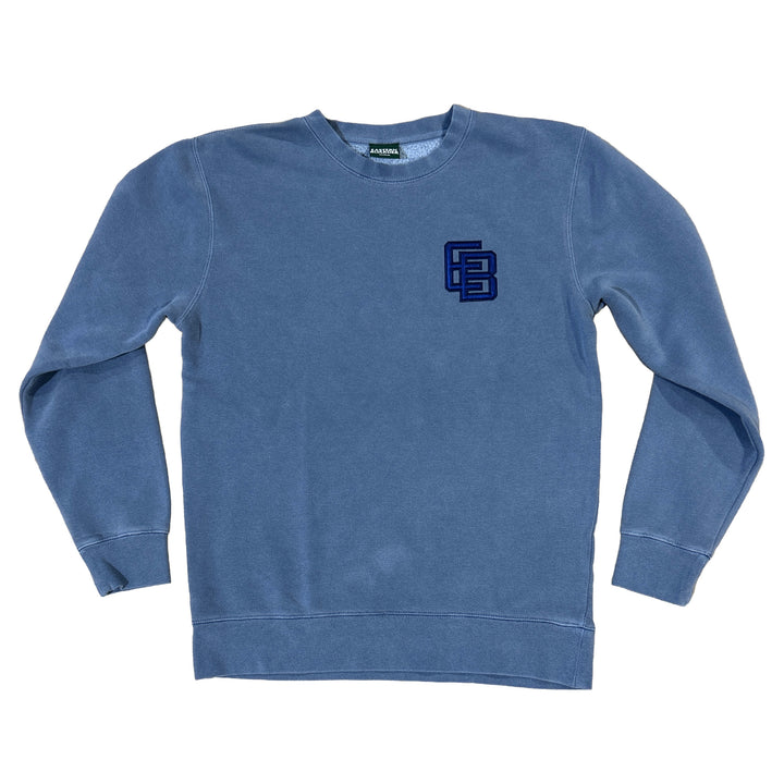 Eastern Boarder Kilgore Crewneck Pigment Dyed Slate Blue