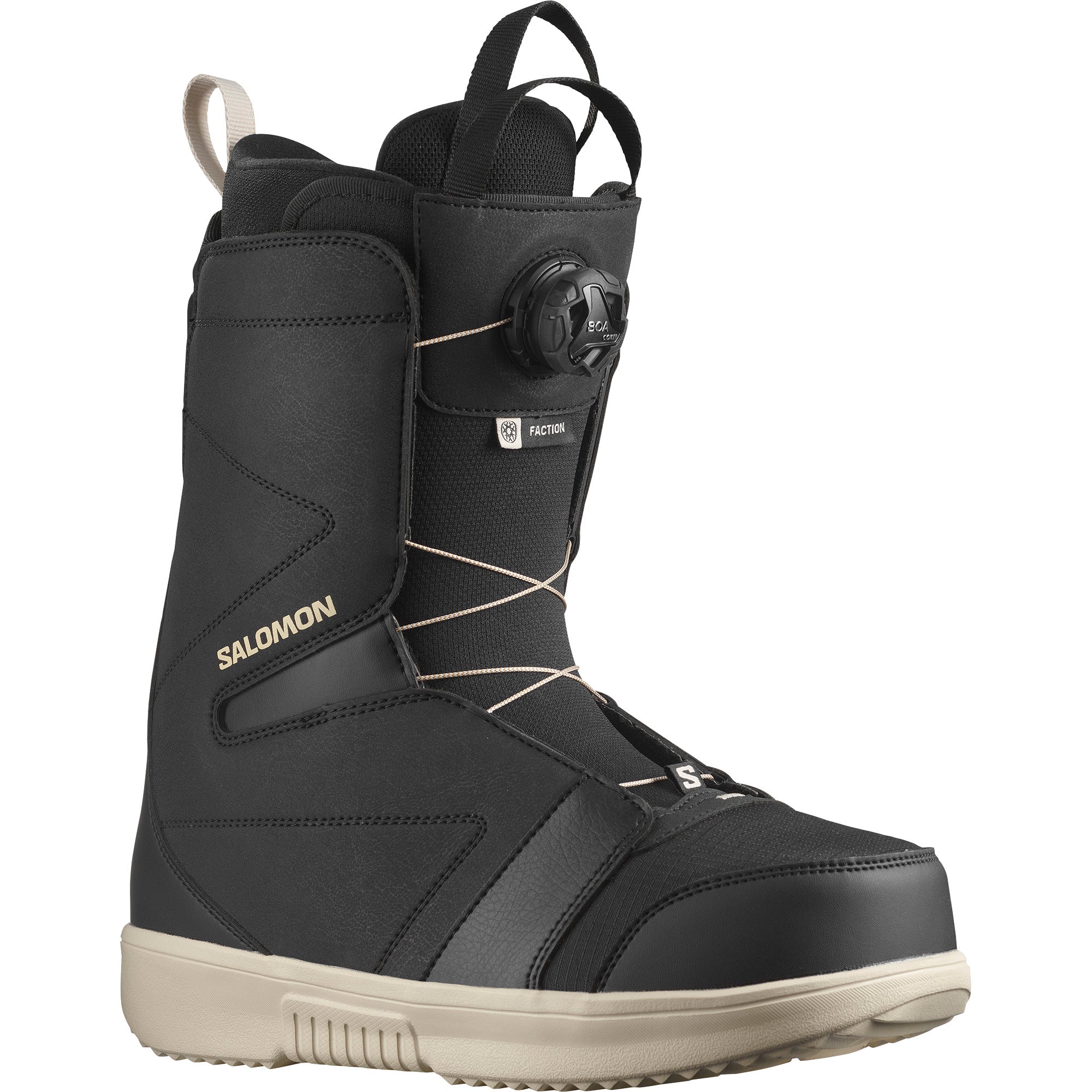 サロモン SALOMON FACTION BOA 26.0 22-23 Salomon Faction BOA Snowboard Boots Black/Black/Rain