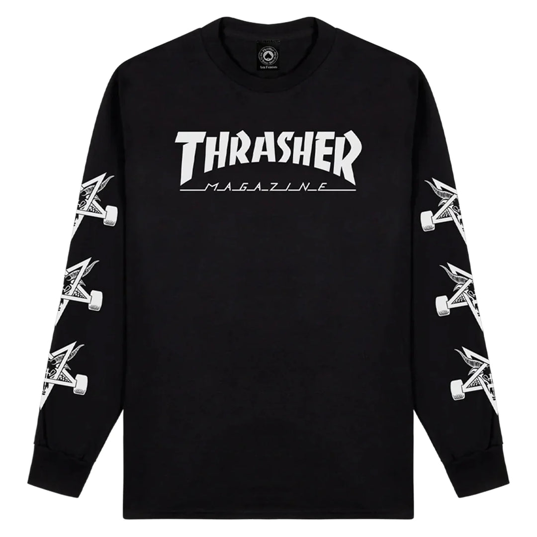 Thrasher Mag Goat Long Sleeve T-Shirt Black