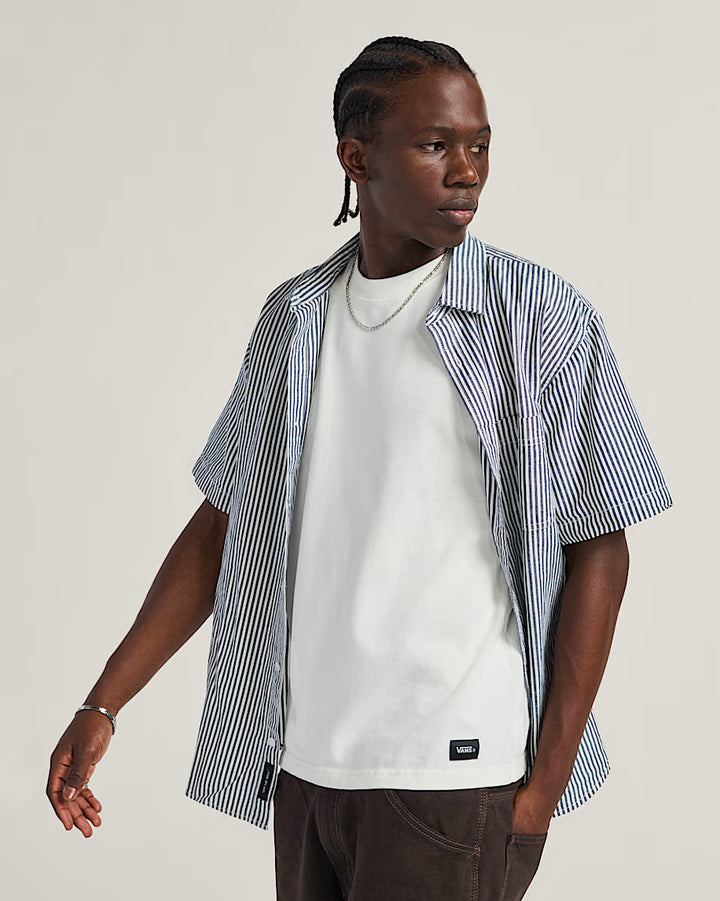 Vans Lawson Stripe Shirt Woven White/Dress Blue