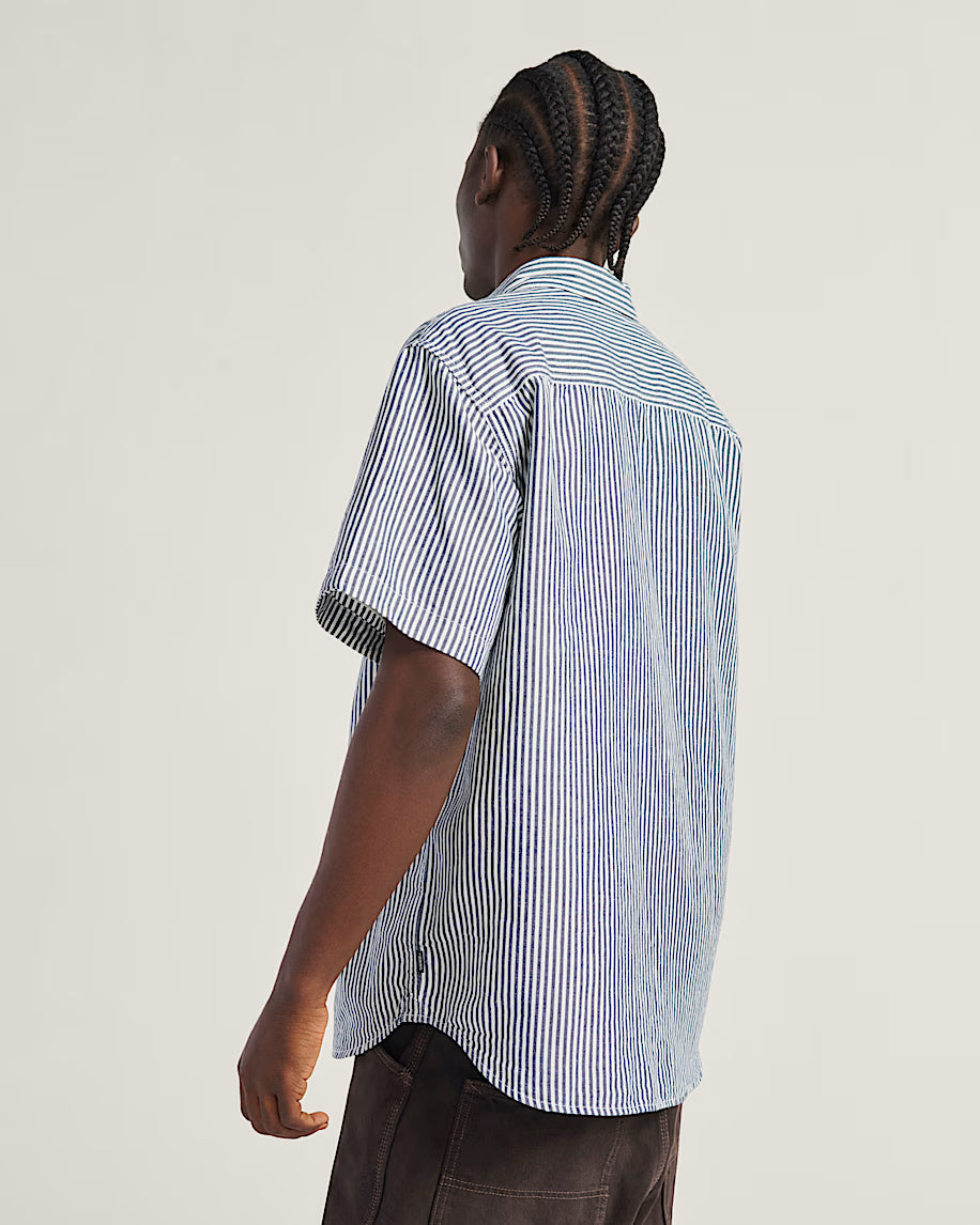 Vans Outfit Striped Shirt And Checkered Vans Vans Lawson Stripe Shirt Woven White/Dress Blue MD Vans Outfit Striped Shirt And Checkered Vans Vans Lawson Stripe Shirt Woven White/Dress Blue MD
