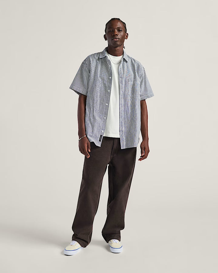 Vans Lawson Stripe Shirt Woven White/Dress Blue