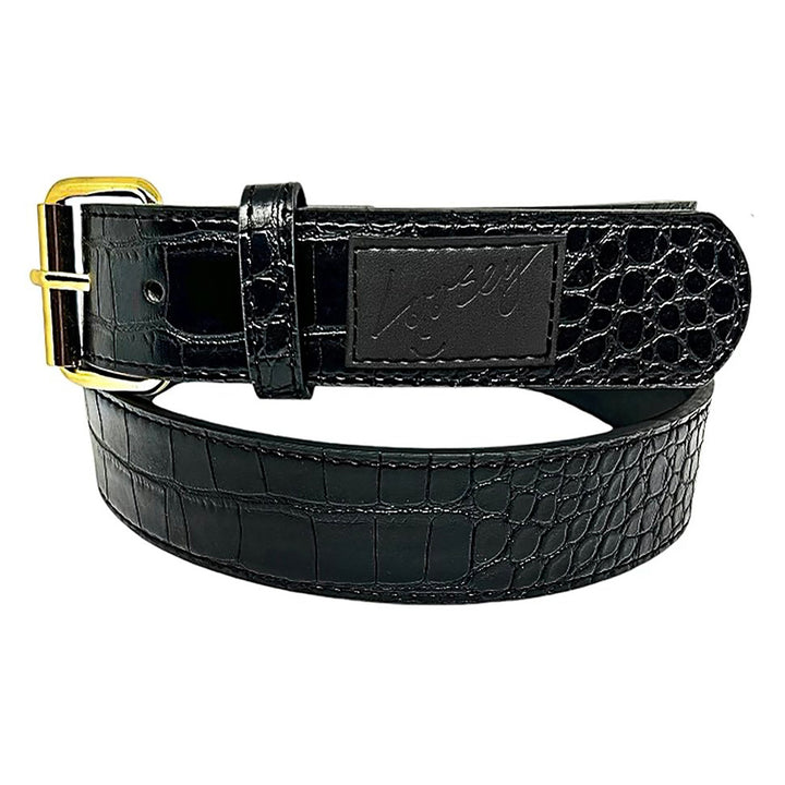 Loosey Black Croc Skin Belt