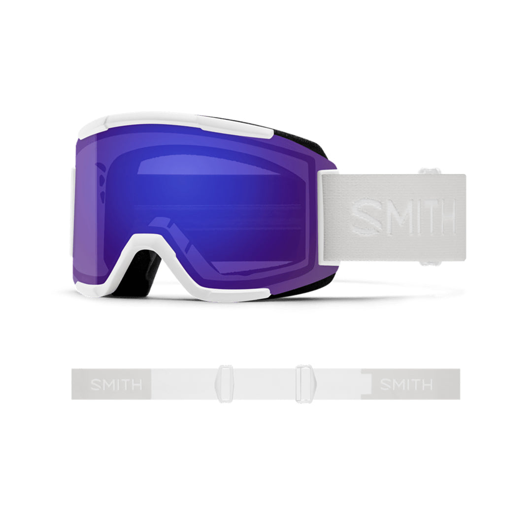 Smith Squad Goggles White Vapor/ChromaPop Everyday Violet Mirror