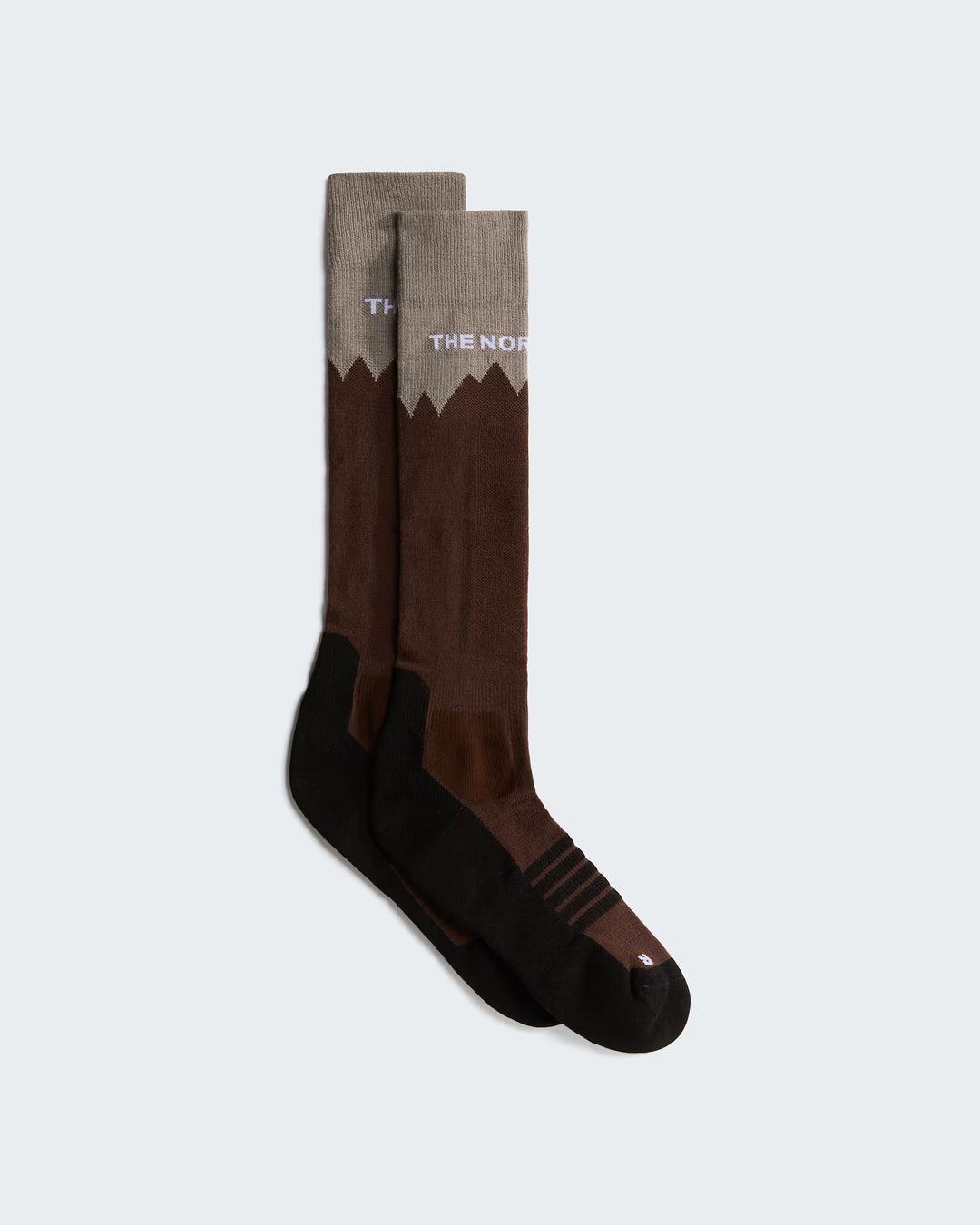 The North Face Mountain Resort Ski Socks Stone Slab/Smokey Brown
