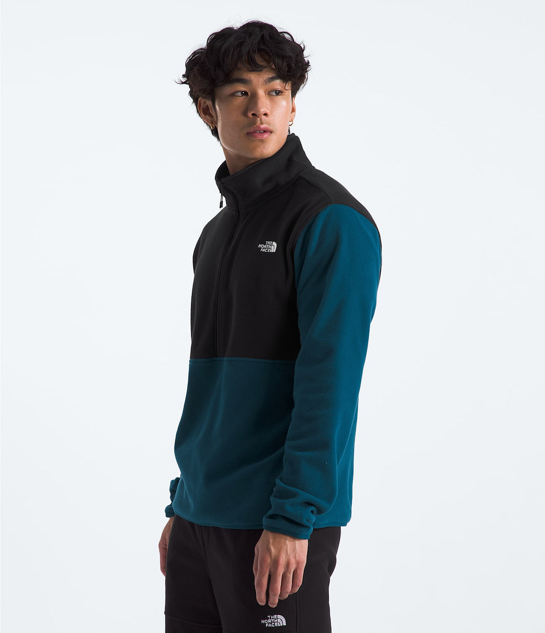 The North Face Glacier Fleece 1/2 Zip Midnight Petrol/TNF Black