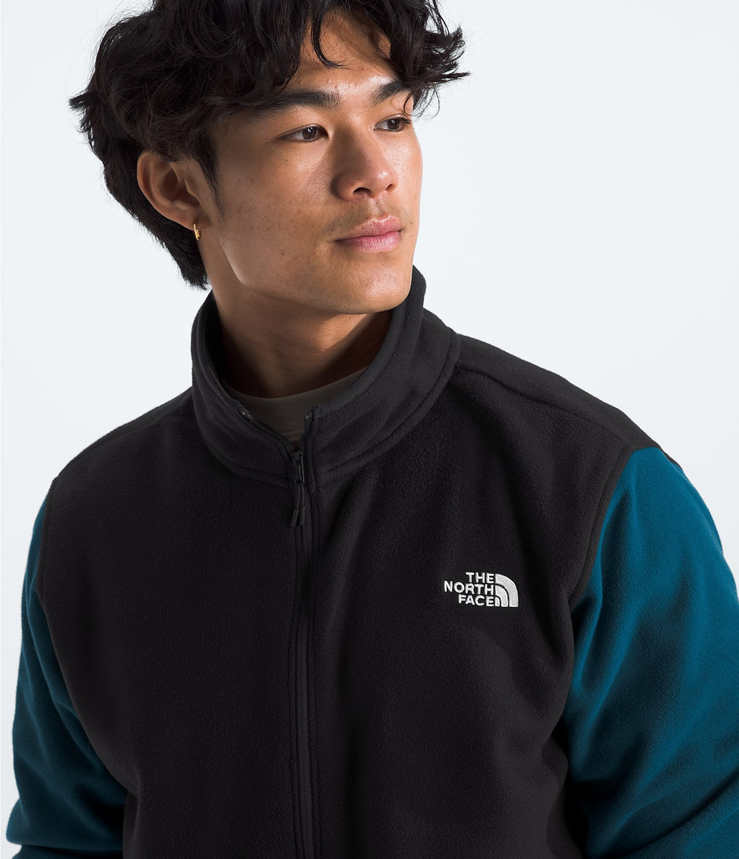 The North Face Glacier Fleece 1/2 Zip Midnight Petrol/TNF Black