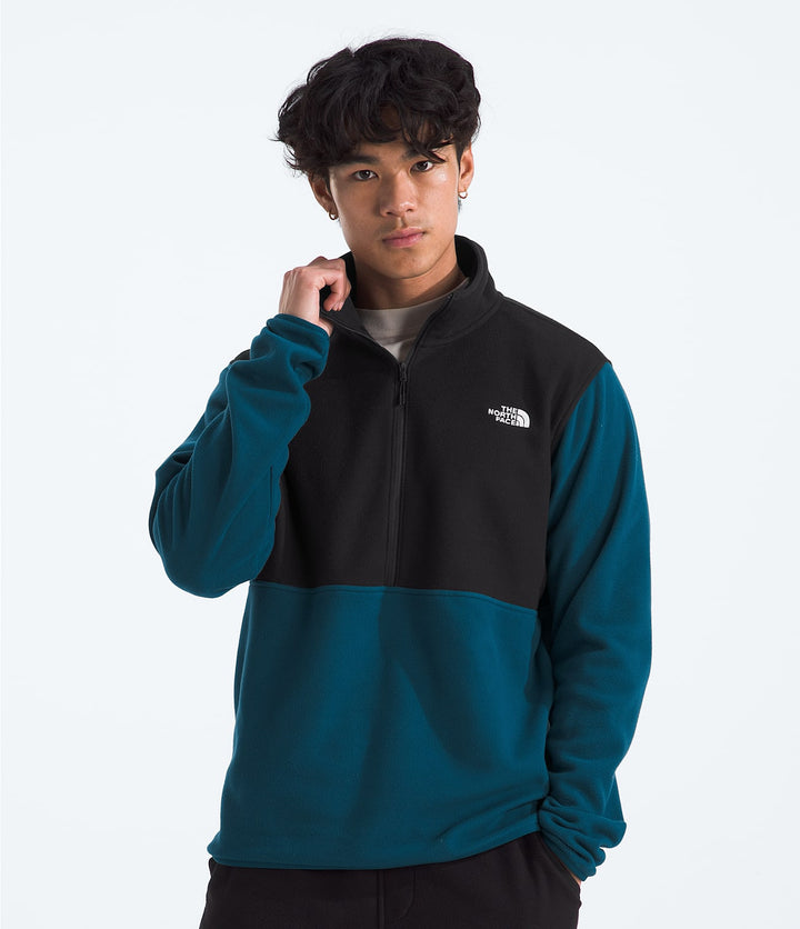 The North Face Glacier Fleece 1/2 Zip Midnight Petrol/TNF Black