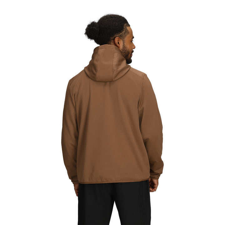 The North Face Men's TNF Performance Fleece Full Zip Hoodie Burnt Umber