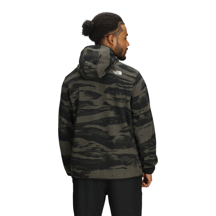 The North Face Men's Glacier Fleece Pullover Hoodie New Taupe Green/Edge of Light