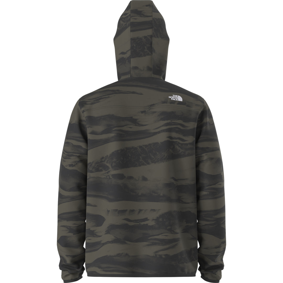 The North Face Men's Glacier Fleece Pullover Hoodie New Taupe Green/Edge of Light