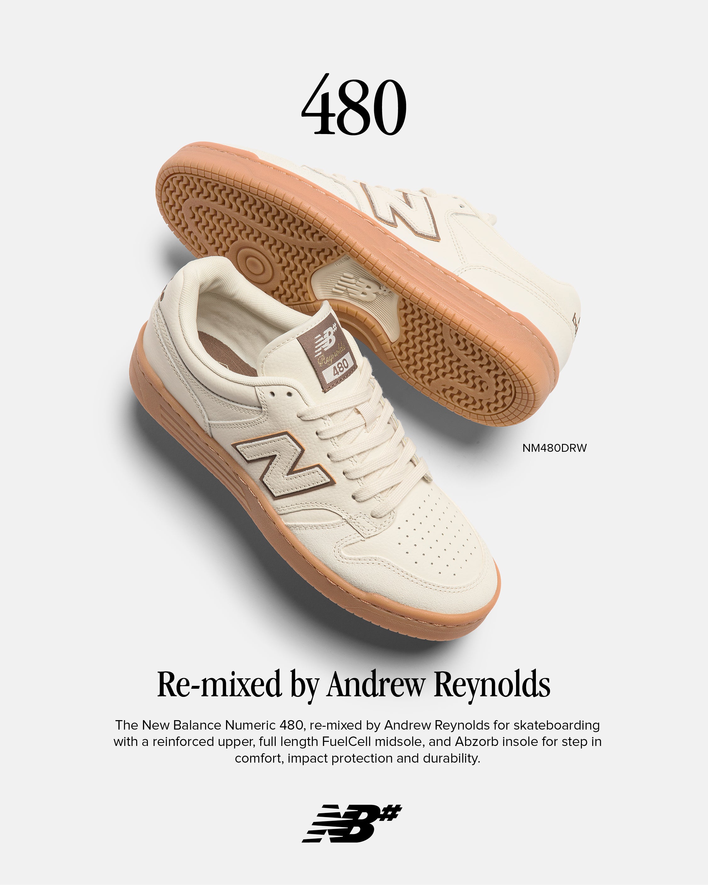 New Balance Numeric NM480 Reynolds Sea Salt Gum