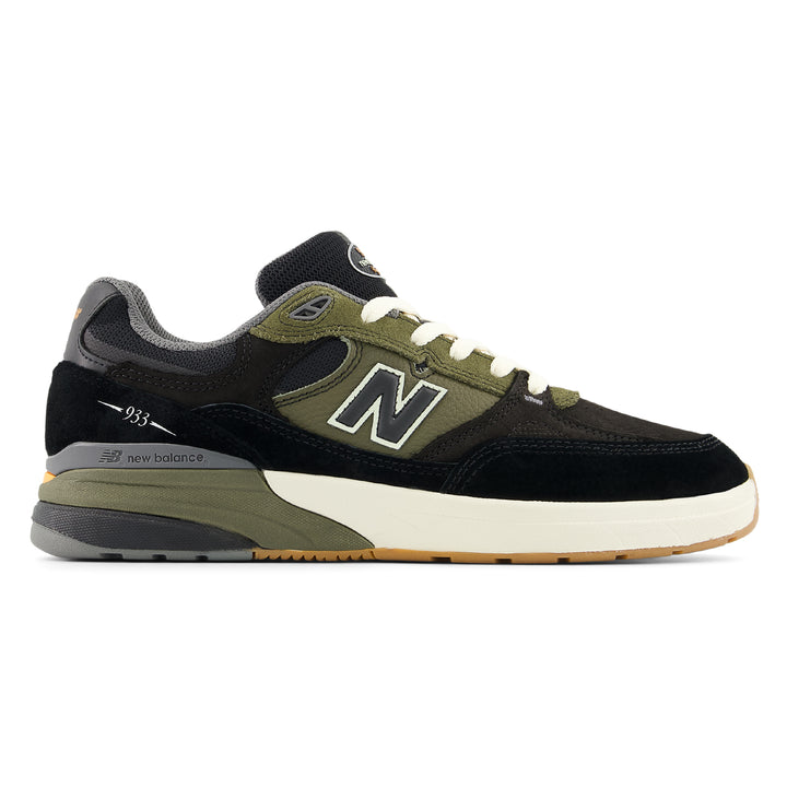 New Balance Numeric Reynolds 933 *WIDE 2E* "Black/Olive" NM933BST