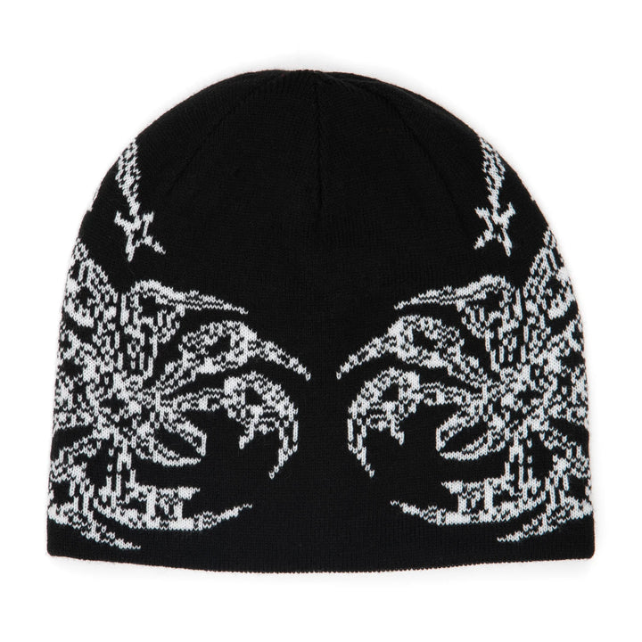 Corduroy No Regrets Reversible Skully Beanie - Black