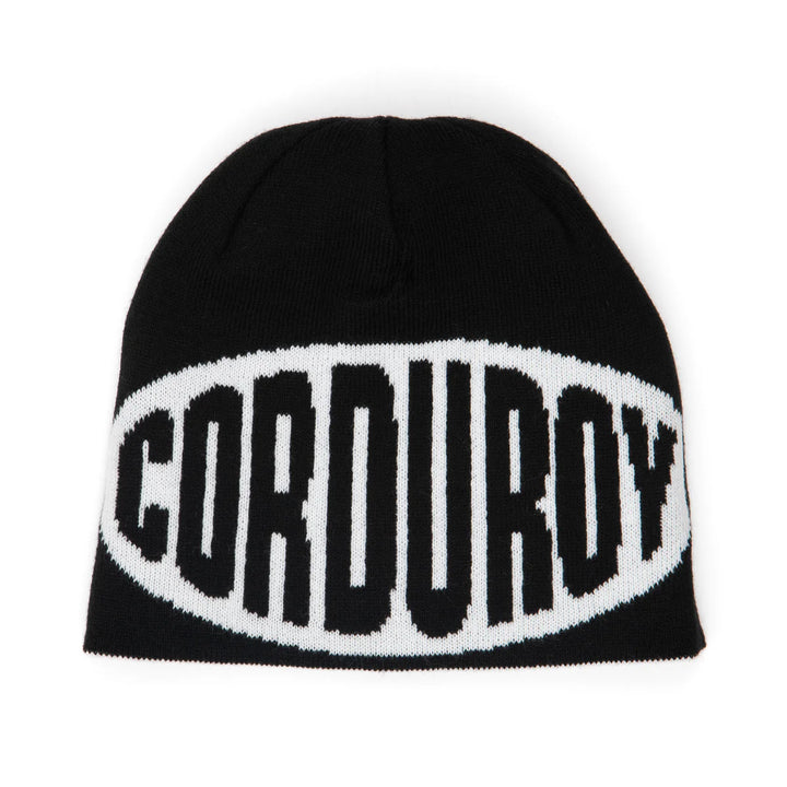 Corduroy No Regrets Reversible Skully Beanie - White