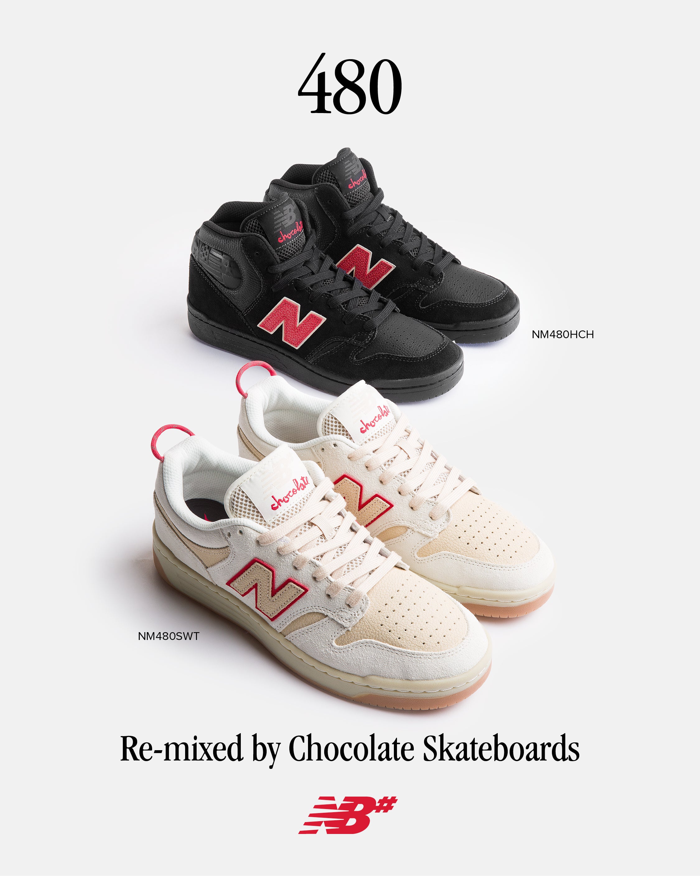 New Balance Numeric x Chocolate 480 High NM480CHC