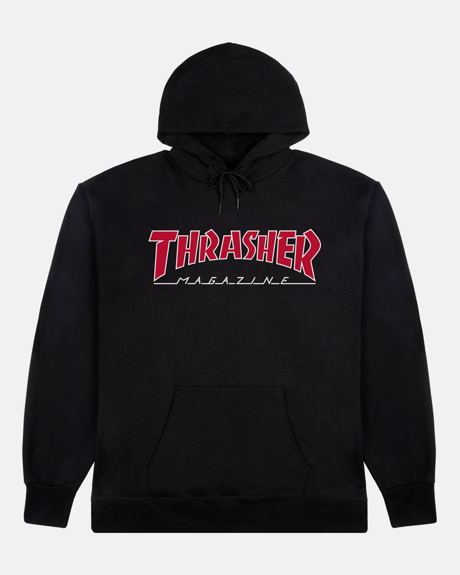 Thrasher Outlined Hoodie - Black/Red – Eastern Boarder