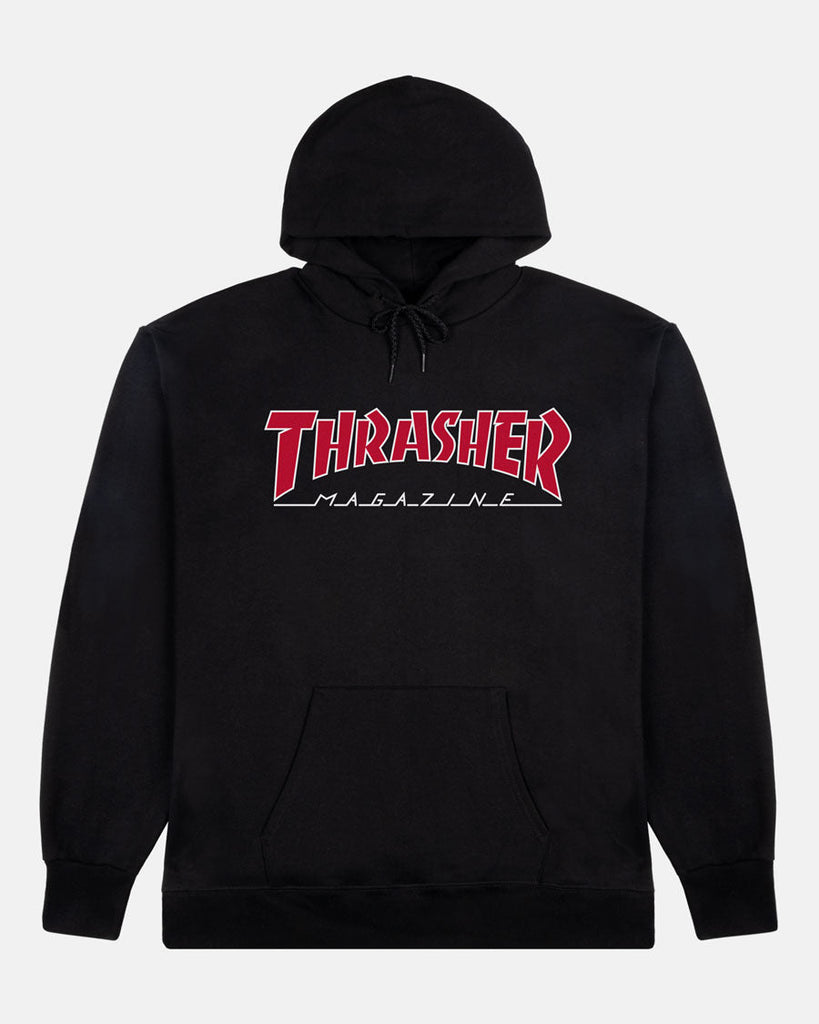 Thrasher Outlined Hoodie - Black/Red – Eastern Boarder