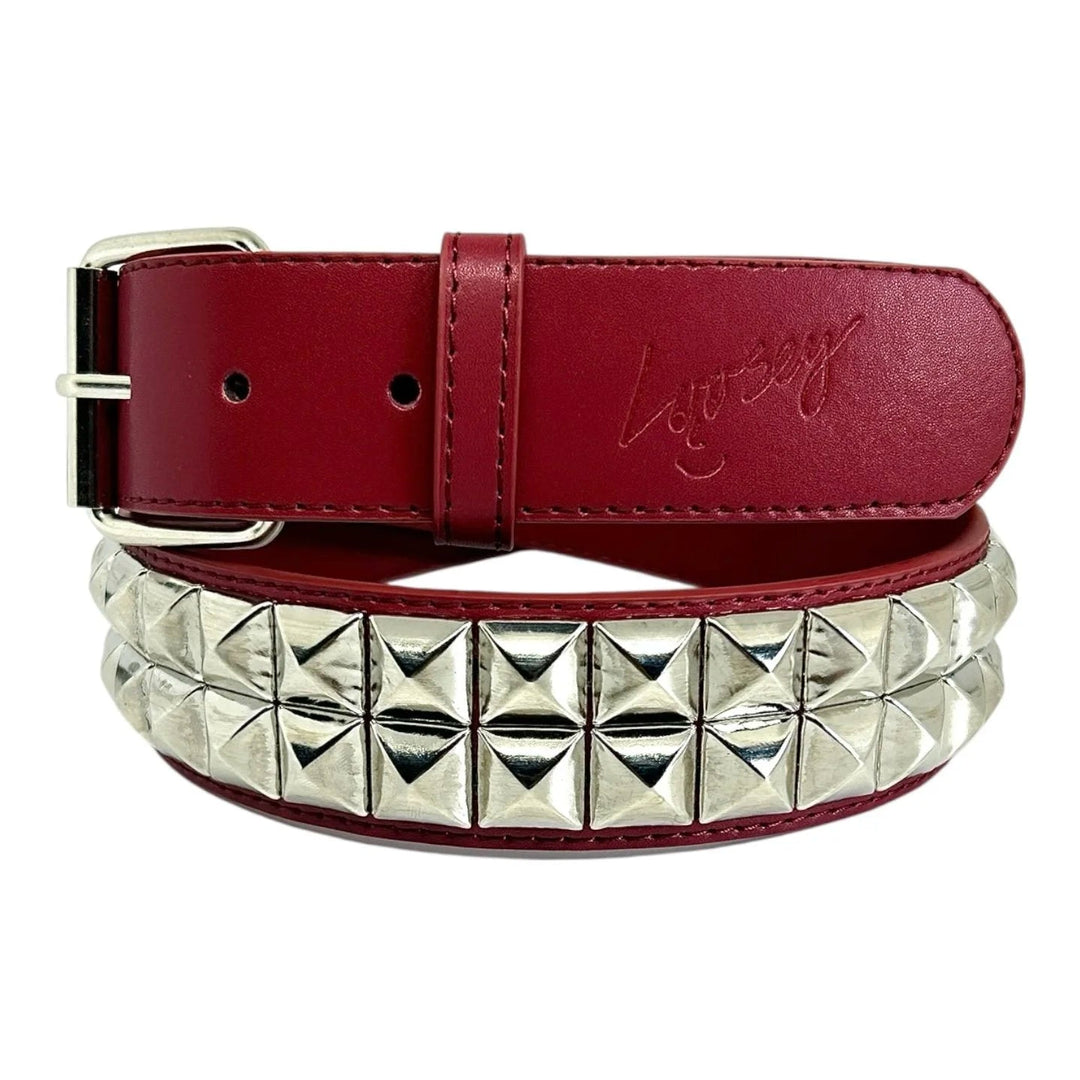 Loosey Loves You Stud Finder Maroon Belt