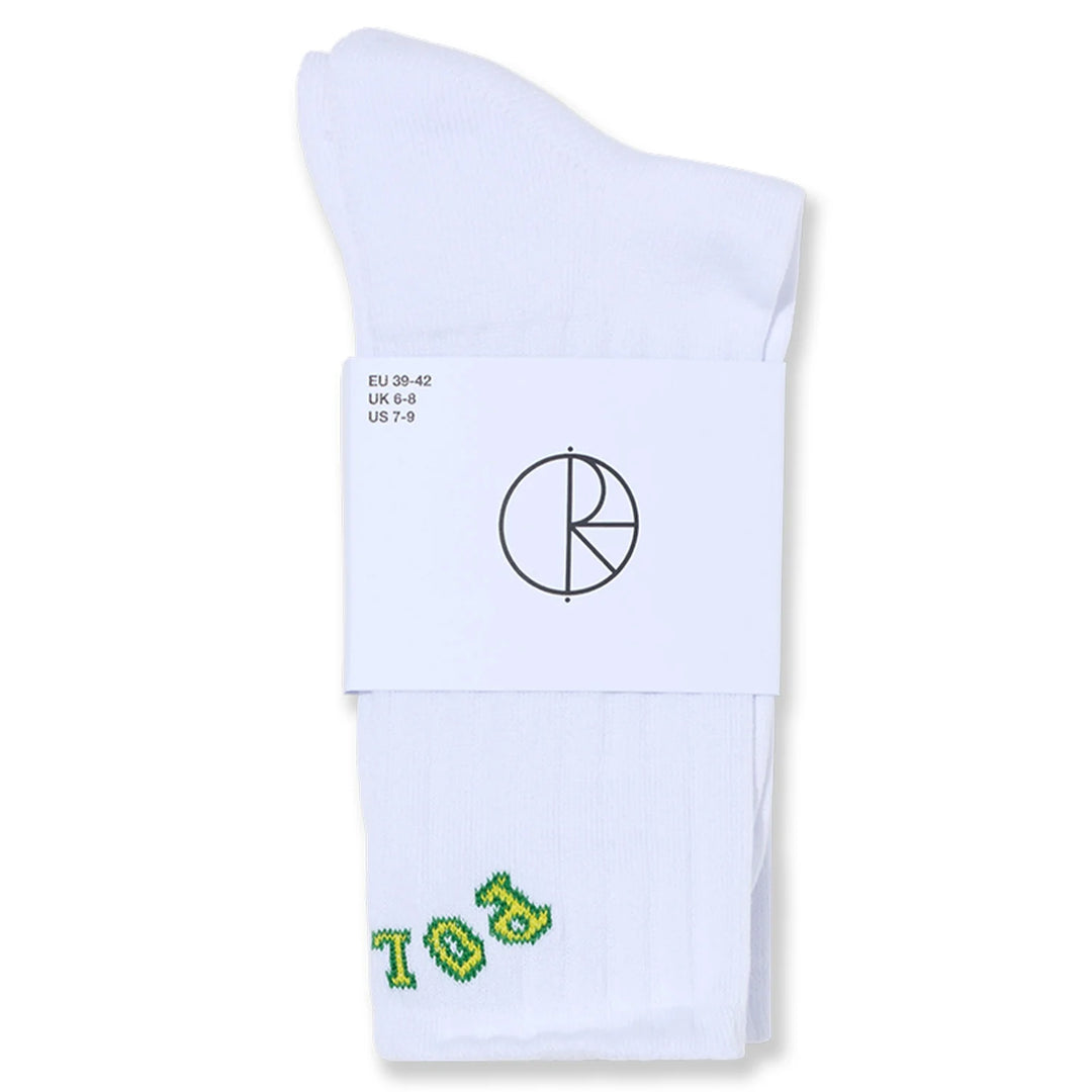 Polar Large Rib Socks (White)
