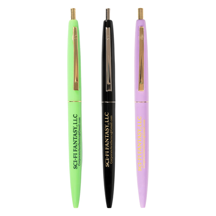 Sci-Fi Fantasy 3 Pack Click Pens Multi Colors