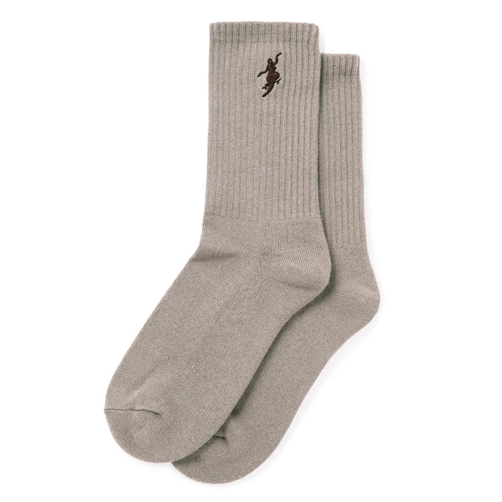 Polar Skate Co. No Comply Rib Socks Sand/Brown