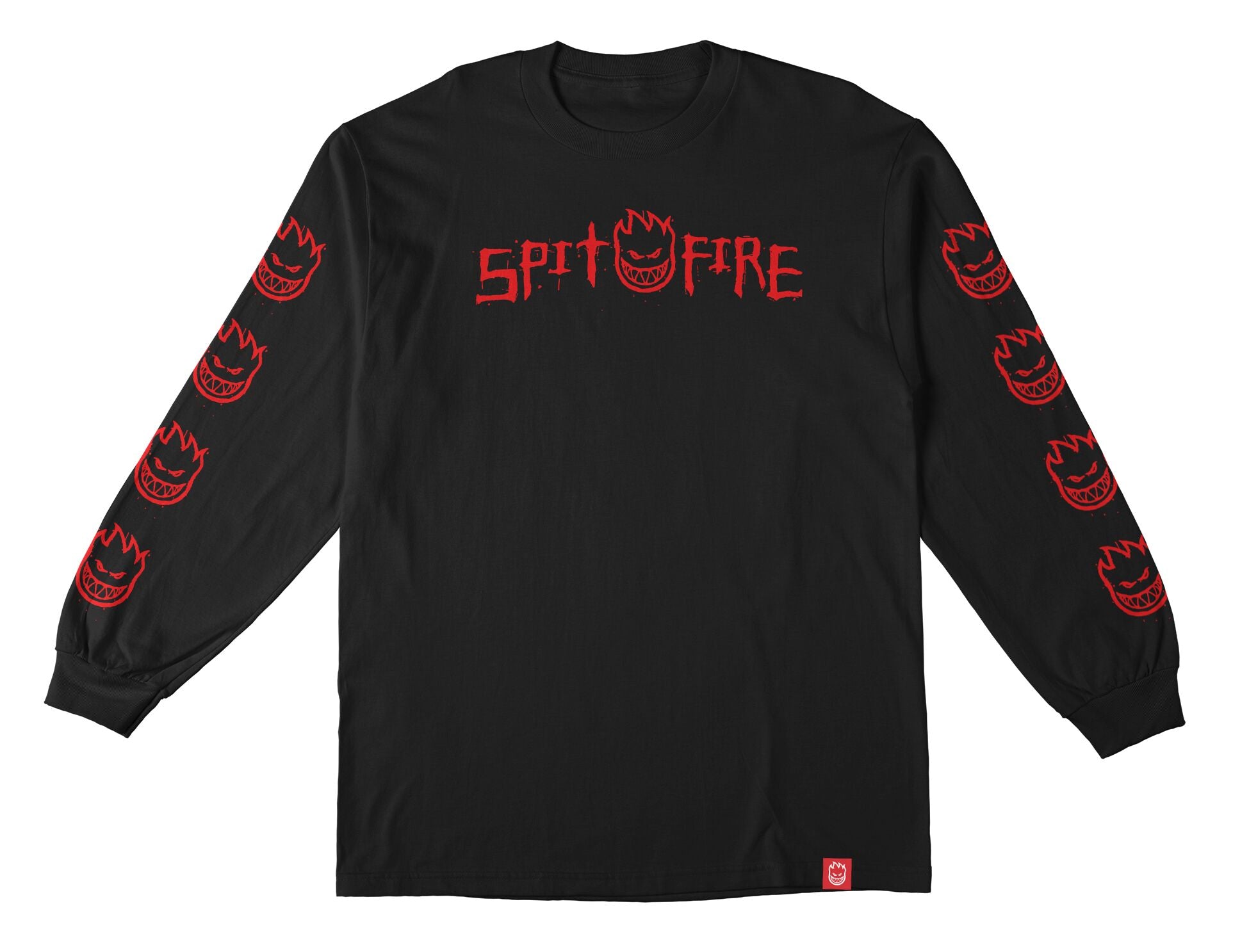 Spitfire Rough Scribble Bighead Longsleeve Black – Eastern Boarder