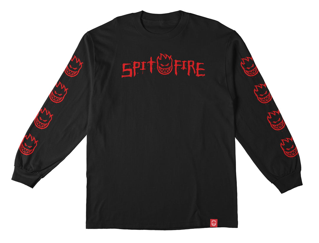 Spitfire Rough Scribble Bighead Longsleeve Black