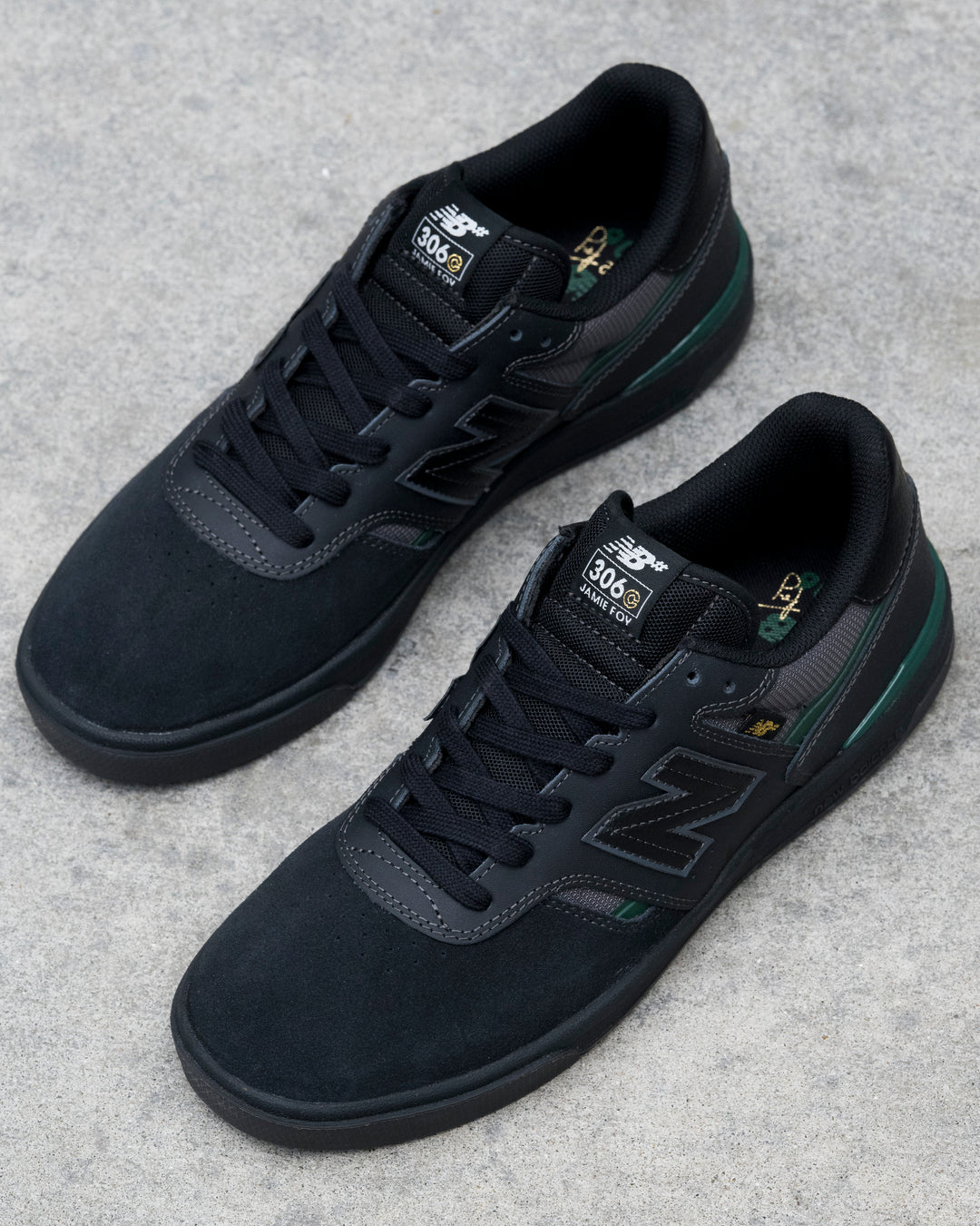 New Balance Numeric Jamie Foy 306 Black/Nightwatch Green (UN306CSP)