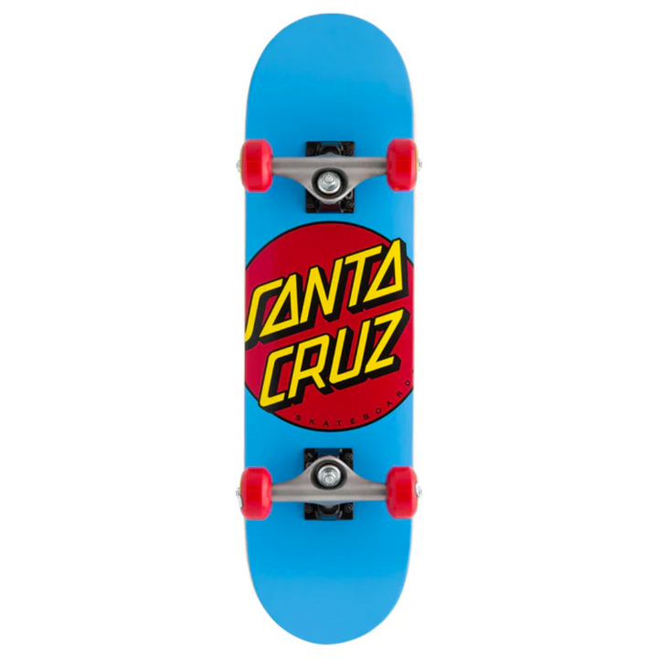 Santa Cruz Classic Dot Super Micro Skateboard Complete 7.25" (Blue)