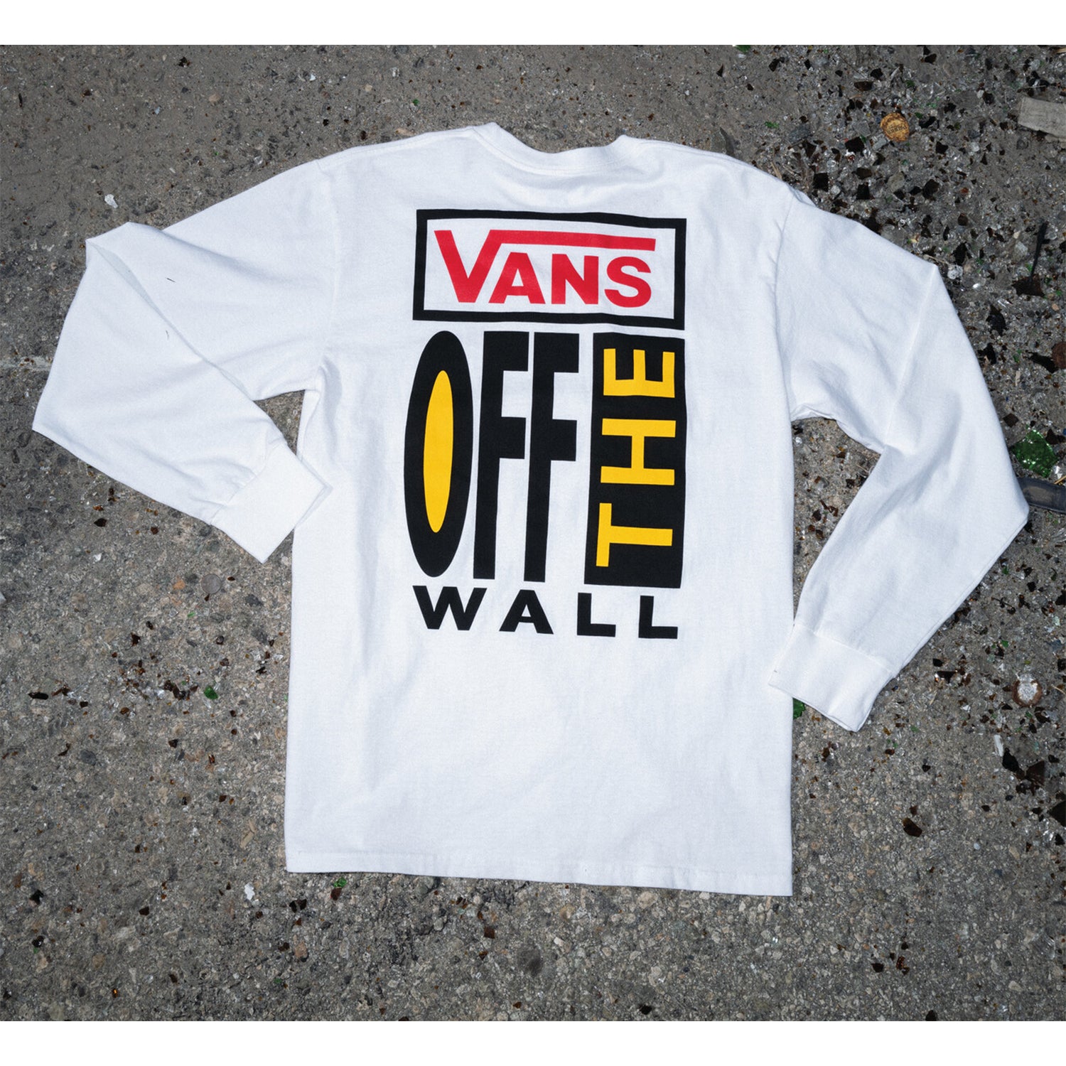 Vans fashion long sleeve white