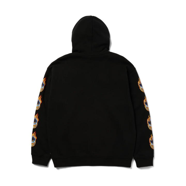 Huf x Spitfire Chrome Head Full-Zip Hoodie Black