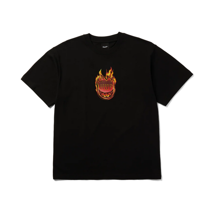 Huf x Spitfire Flame Galaxies T-Shirt Black