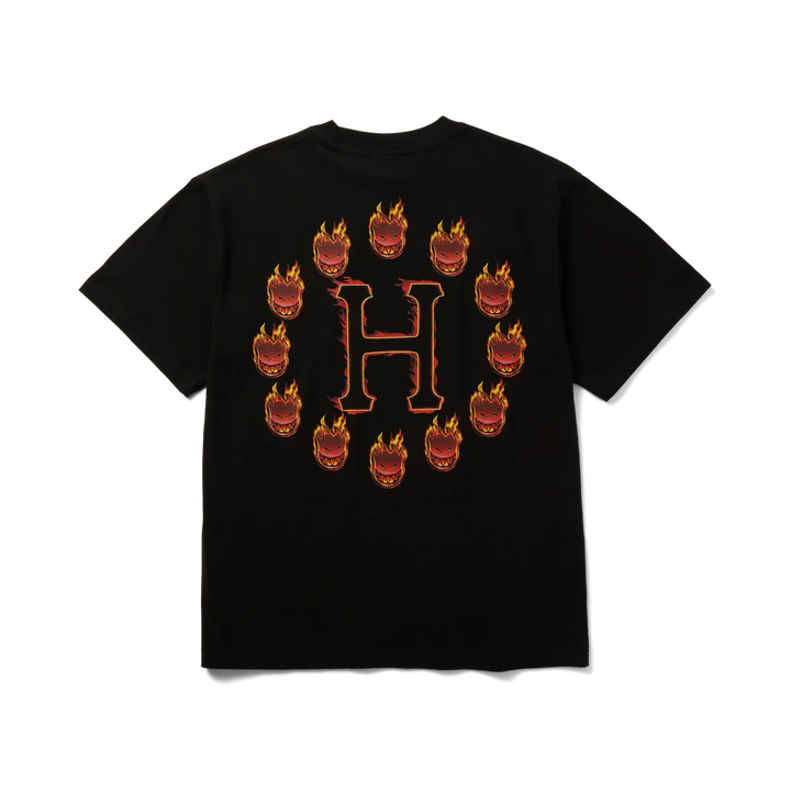Huf x Spitfire Flame Galaxies T-Shirt Black