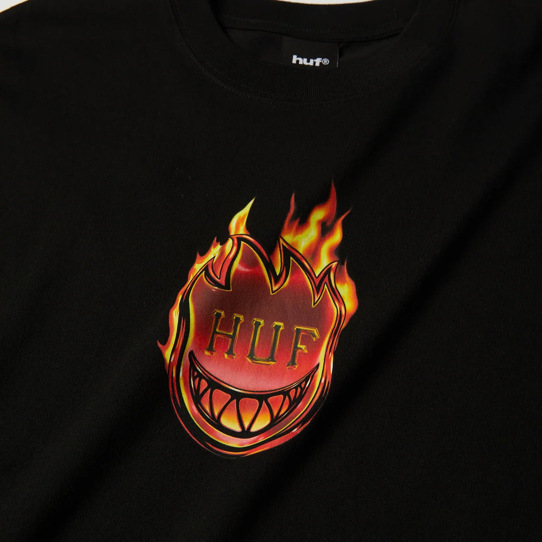 Huf x Spitfire Flame Galaxies T-Shirt Black