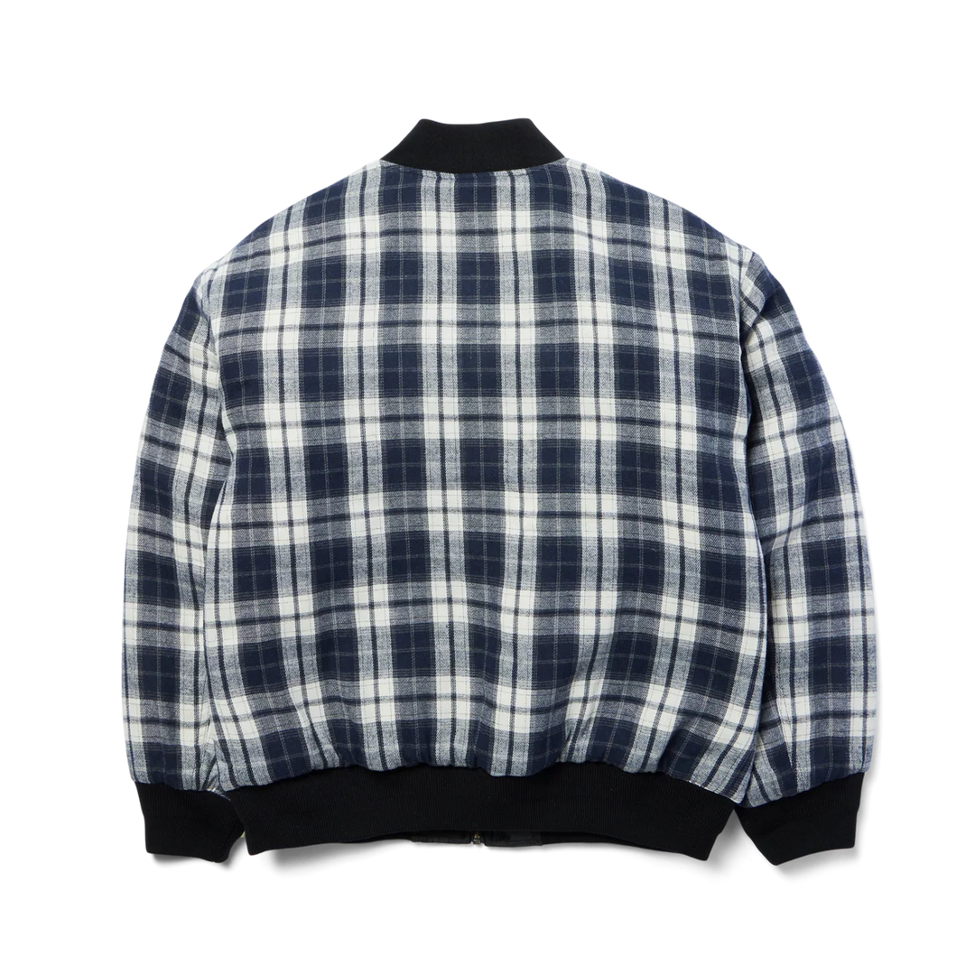 Huf x Spitfire Reversible Plaid Jacket Navy/Black
