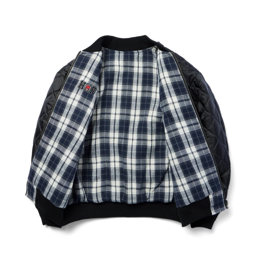 Huf x Spitfire Reversible Plaid Jacket Navy/Black