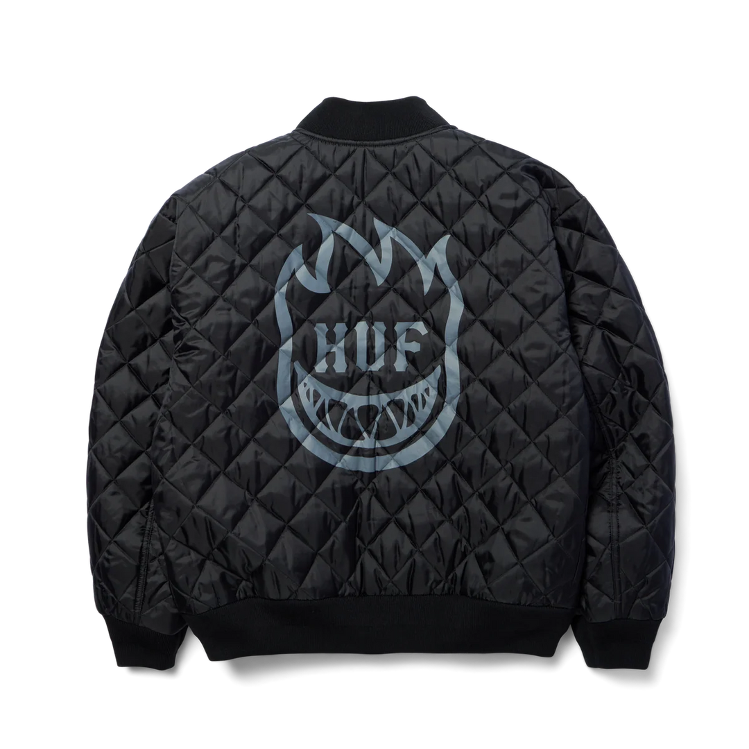 Huf x Spitfire Reversible Plaid Jacket Navy/Black