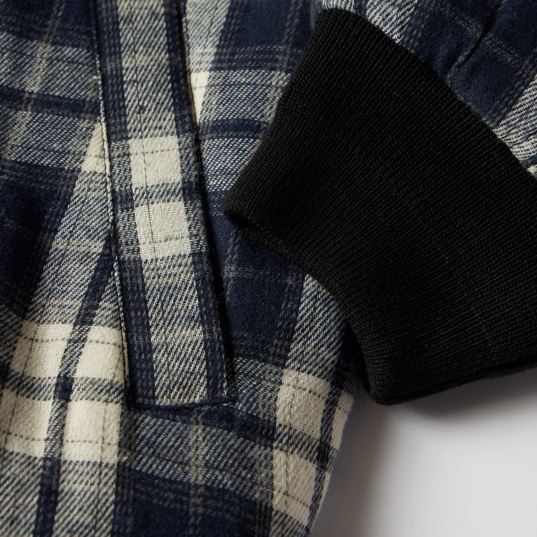 Huf x Spitfire Reversible Plaid Jacket Navy/Black
